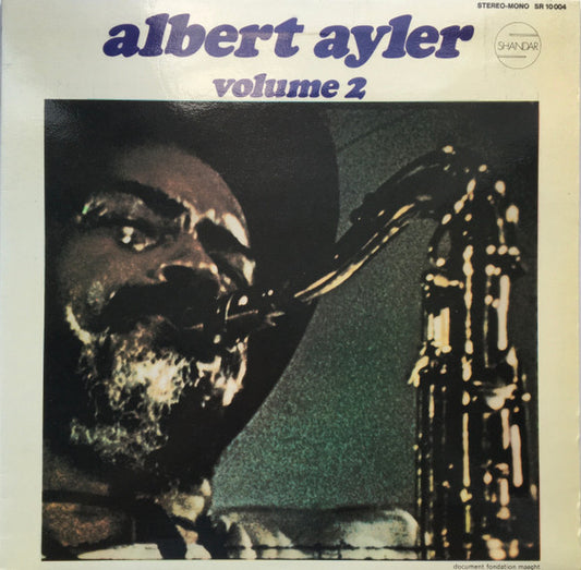 Albert Ayler : Nuits De La Fondation Maeght Volume 2 (LP, Album, Mono, Gat)