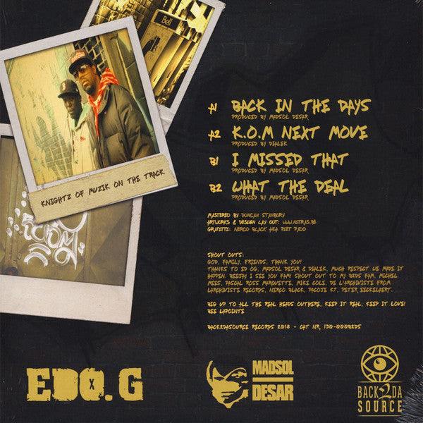 Madsol-Desar Presents: Ed O.G : Knights Of Edo.G Muzik - 90's Unreleased EP (12", EP, Ltd)