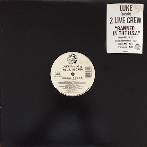 Luke Featuring The 2 Live Crew : Banned In The U.S.A. (12", SRC)