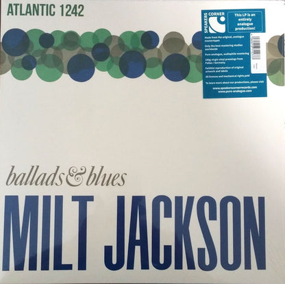 Milt Jackson : Ballads & Blues (LP, Album, Mono, RE, RM, 180)