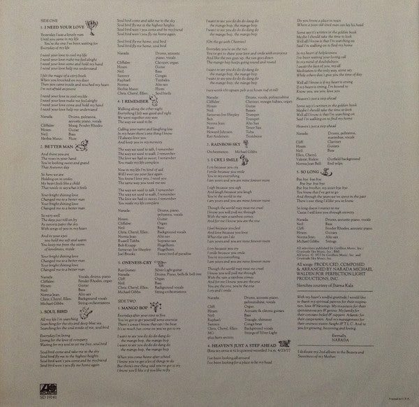 Narada Michael Walden : I Cry, I Smile (LP, Album, RI)