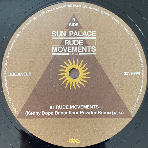 Sun Palace : Rude Movements Remixes (2x12")
