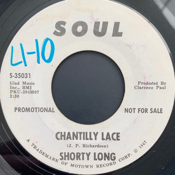 Shorty Long (2) : Chantilly Lace  (7", Promo)