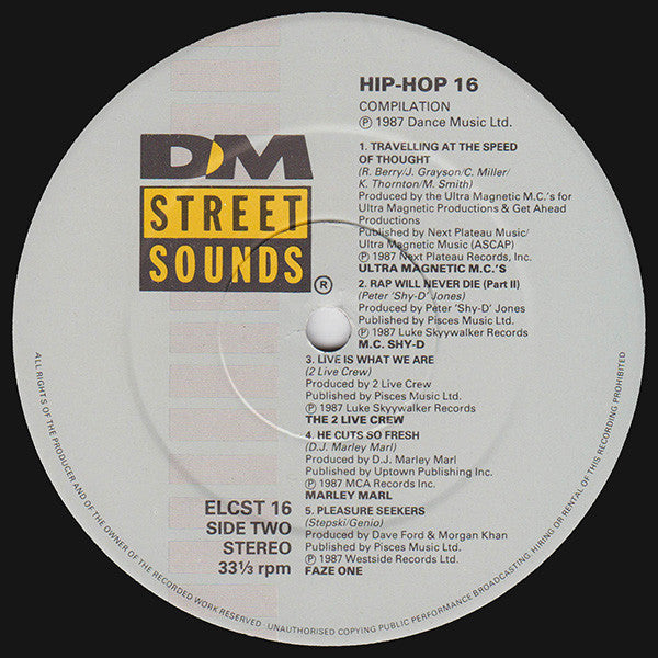 Various : Street Sounds Hip Hop Electro 16 (LP, Comp, Mixed)