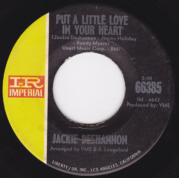 Jackie DeShannon : Put A Little Love In Your Heart (7", Single)