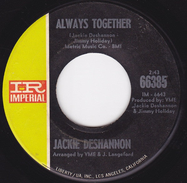Jackie DeShannon : Put A Little Love In Your Heart (7", Single)