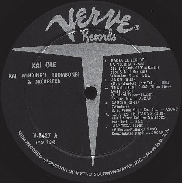 The Kai Winding Trombones : Kai Olé (LP, Mono, Gat)