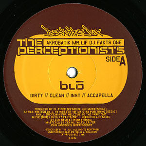 The Perceptionists : Blo / Let's Move (12")