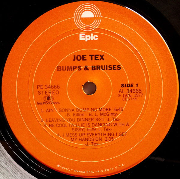 Joe Tex : Bumps & Bruises (LP, Album, Ter)