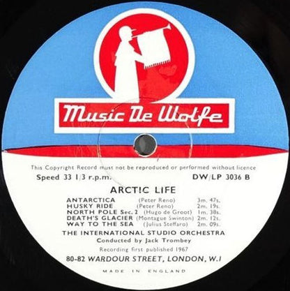 The International Studio Orchestra : Arctic Life (10", Mono)