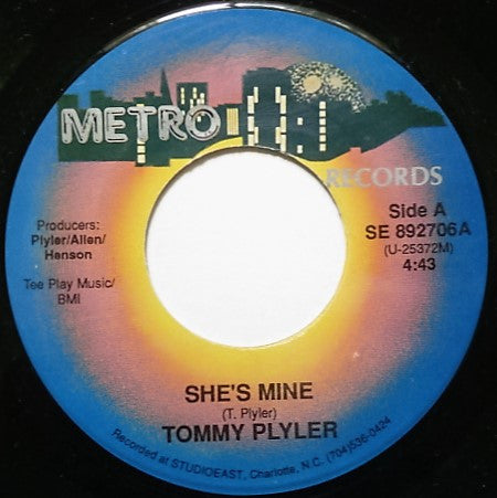 Tommy Plyler : She's Mine / Sally Walker (7", Single)